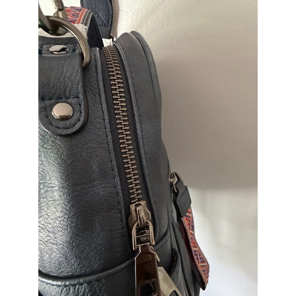 FADEON Women’s Backpack Purse Vegan Leather Waterproof Blue Multi-Pocket Travel - Picture 13 of 16